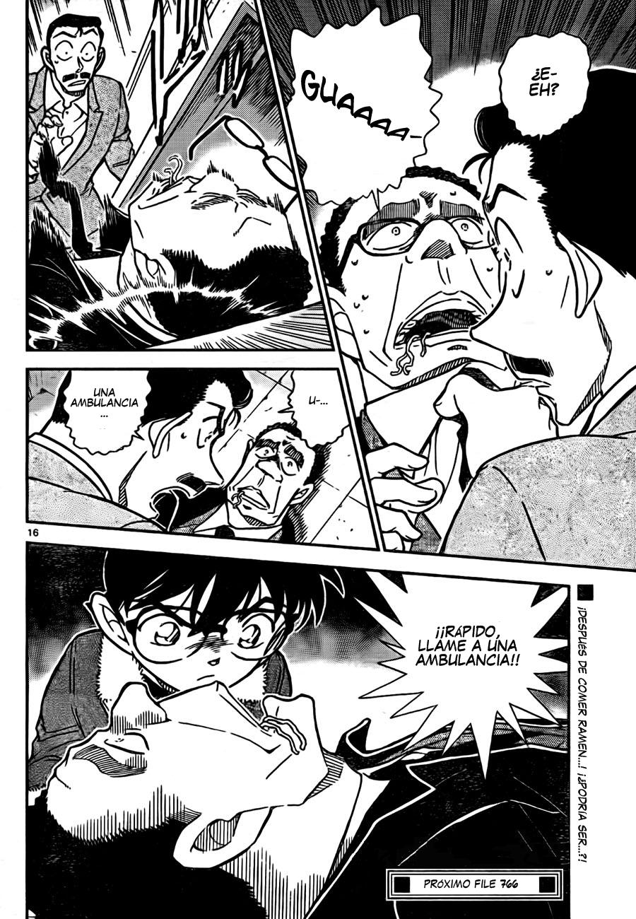 Detective Conan Capitulo 765: Que ramen tan bueno... para morir página 16