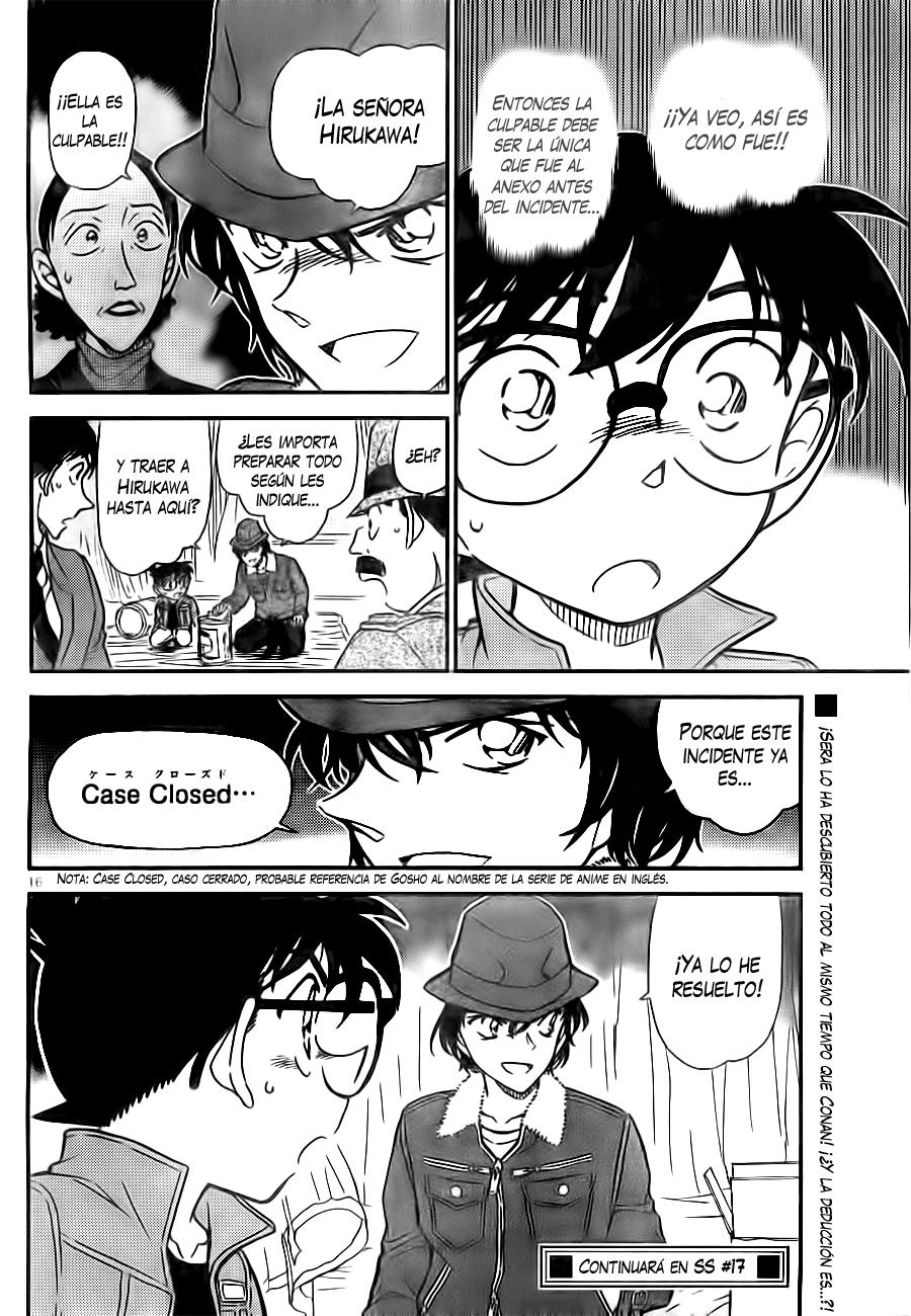 Detective Conan Capitulo 769: Un detective como tú, niño página 16