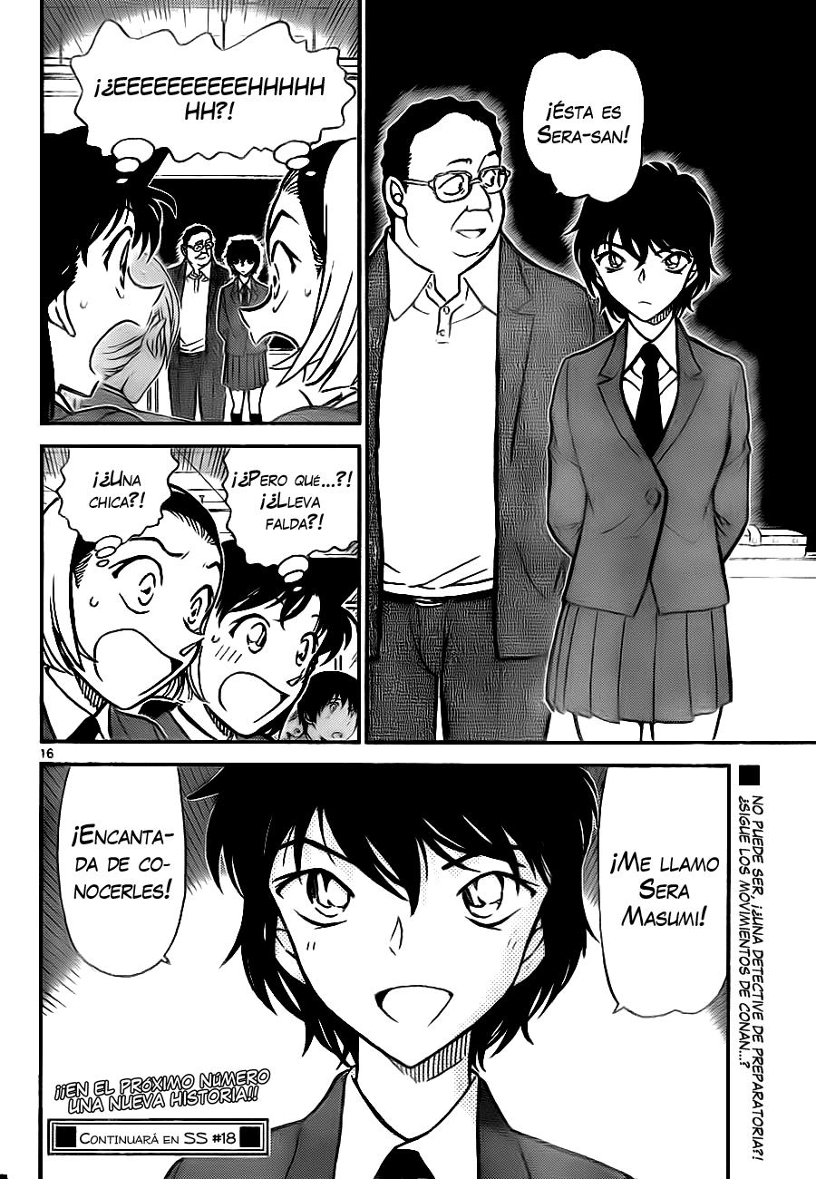 Detective Conan Capitulo 770: La deducción descuidada de Sera página 16