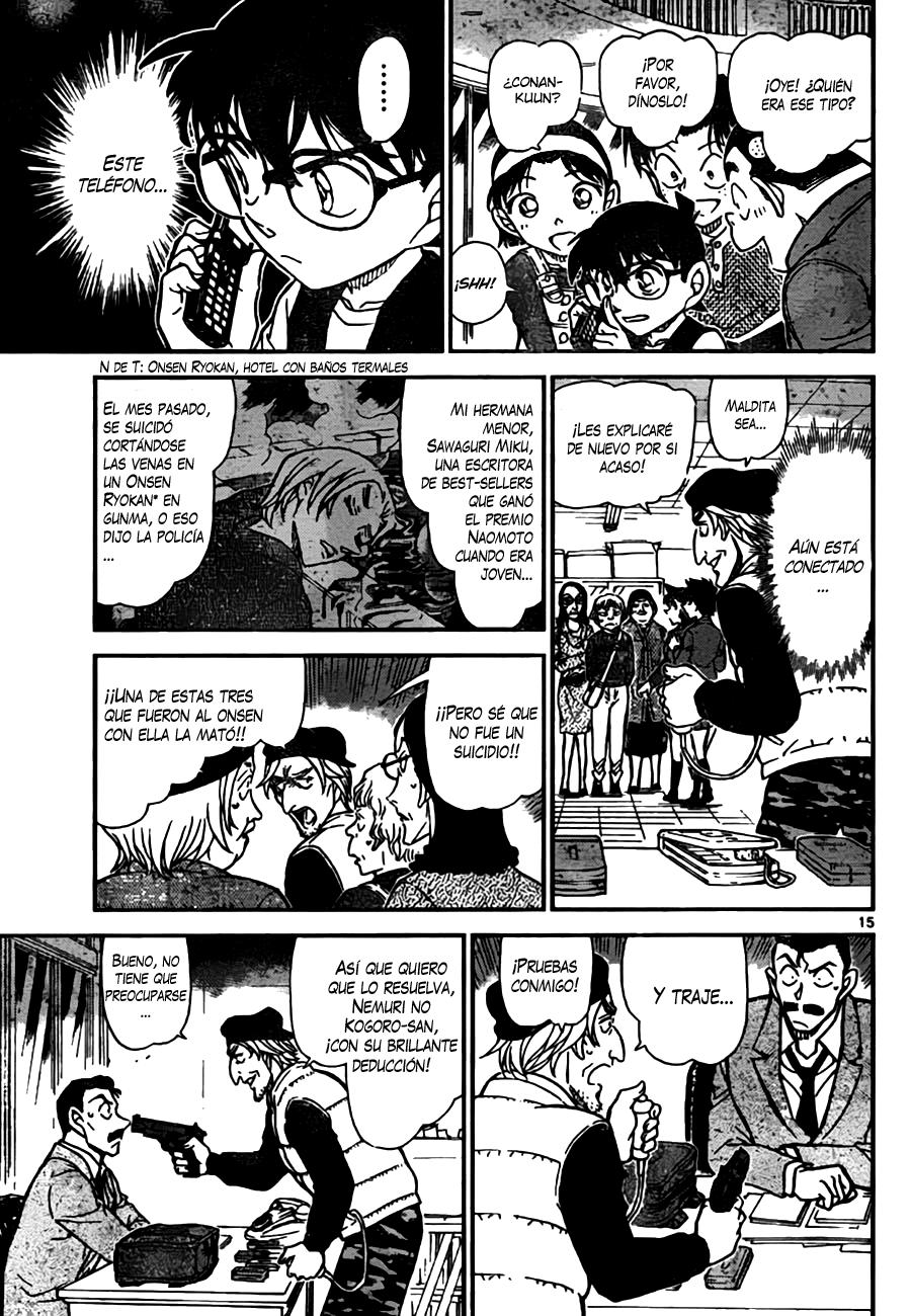Detective Conan Capitulo 771: Oigamos tu brillante deducción página 15