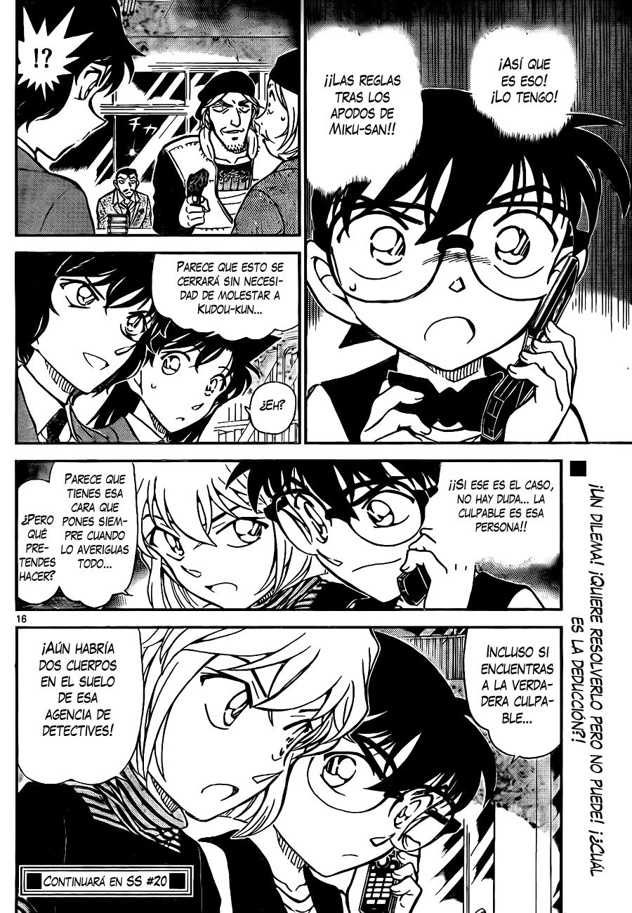 Detective Conan Capitulo 772: Los apodos son la clave página 16