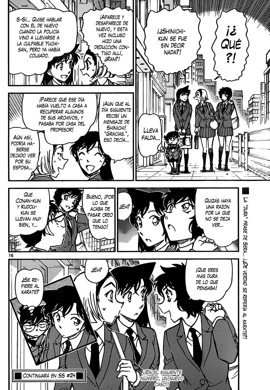 Detective Conan Capitulo 774: El libro con las páginas intactas página 16
