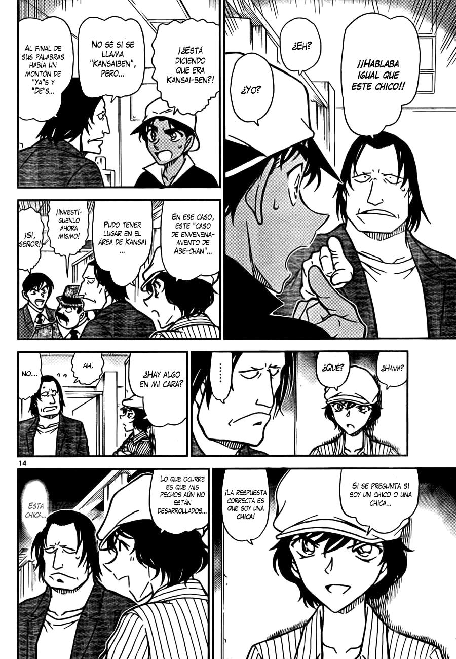 Detective Conan Capitulo 778: ¿Quién es el mejor detective? página 14