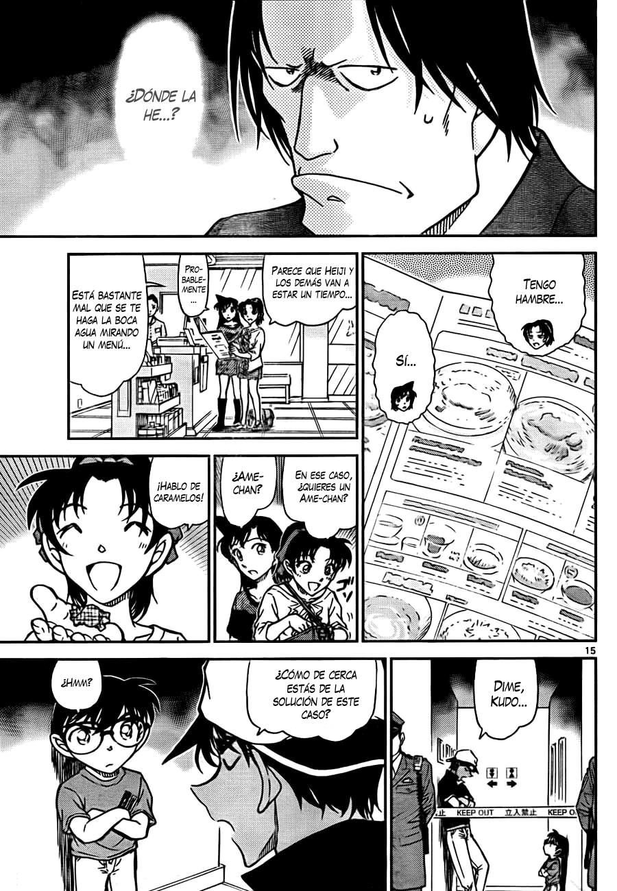 Detective Conan Capitulo 778: ¿Quién es el mejor detective? página 15