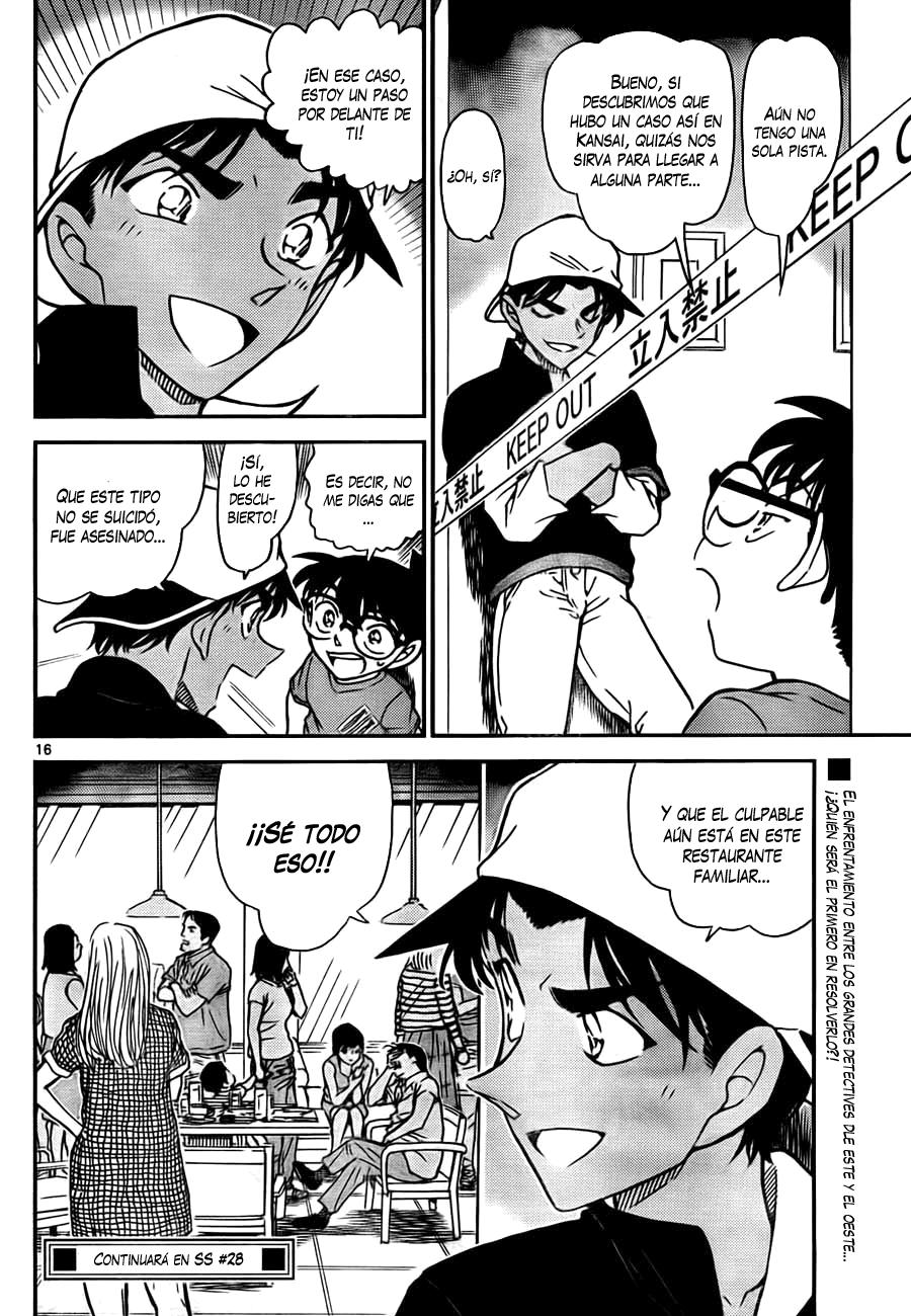 Detective Conan Capitulo 778: ¿Quién es el mejor detective? página 16