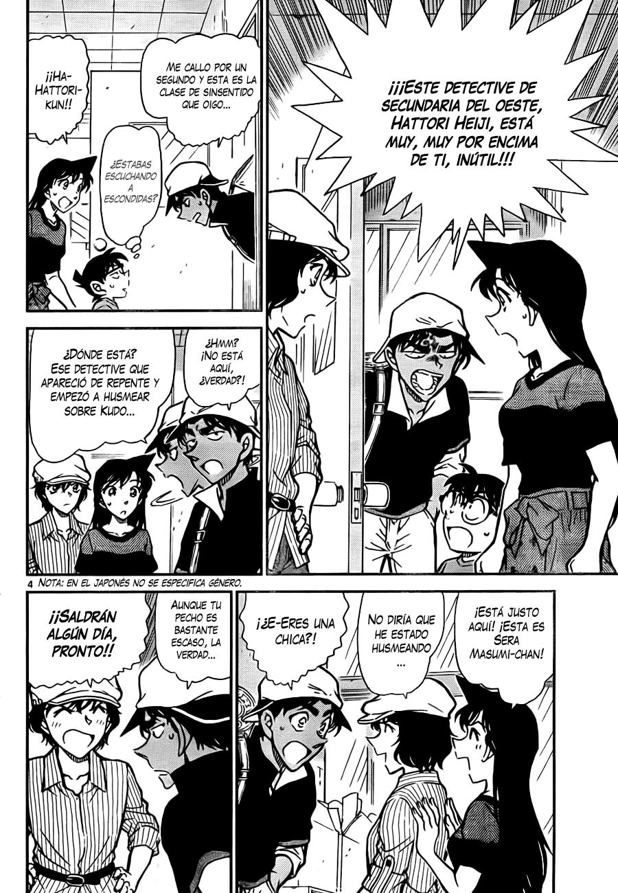 Detective Conan Capitulo 778: ¿Quién es el mejor detective? página 4