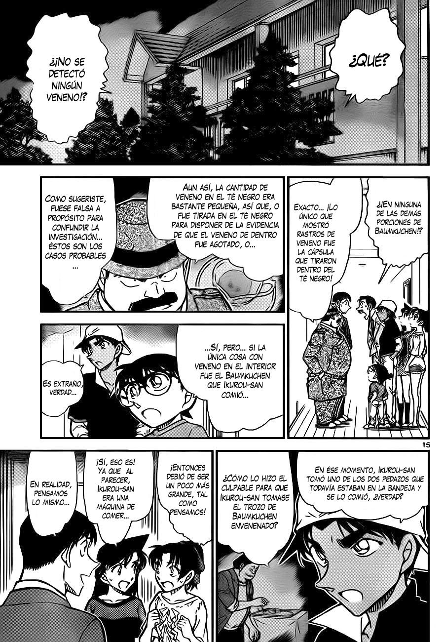 Detective Conan Capitulo 782: Baumkuchen página 15