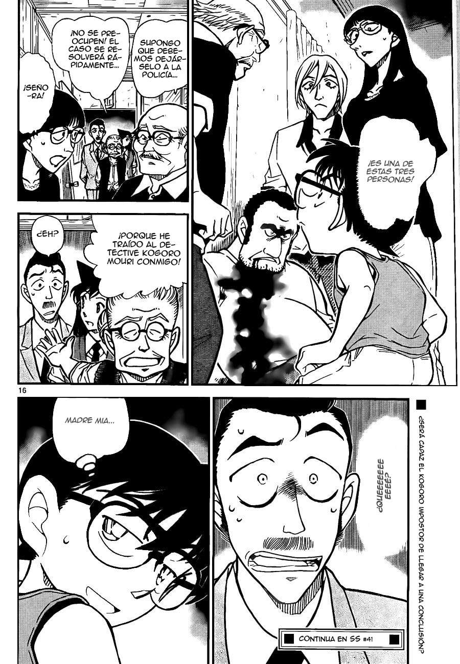 Detective Conan Capitulo 787: Kogoro es un buen hombre página 16