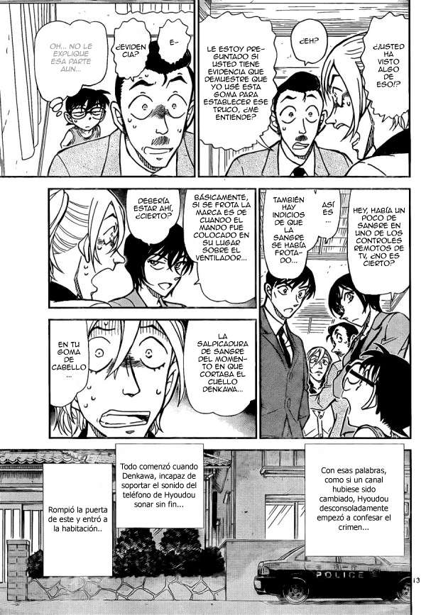 Detective Conan Capitulo 789: Kogoro el impostor. La gran deducción página 14