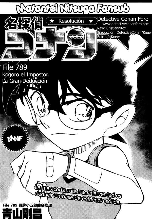 Detective Conan Capitulo 789: Kogoro el impostor. La gran deducción página 2