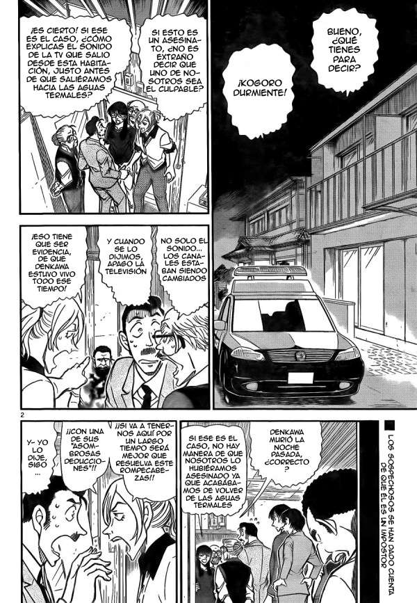 Detective Conan Capitulo 789: Kogoro el impostor. La gran deducción página 3