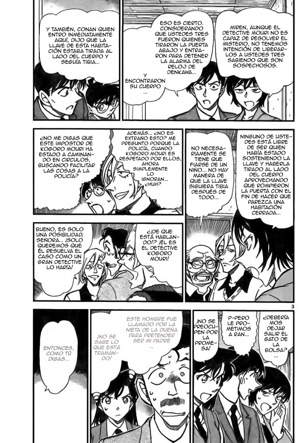 Detective Conan Capitulo 789: Kogoro el impostor. La gran deducción página 4