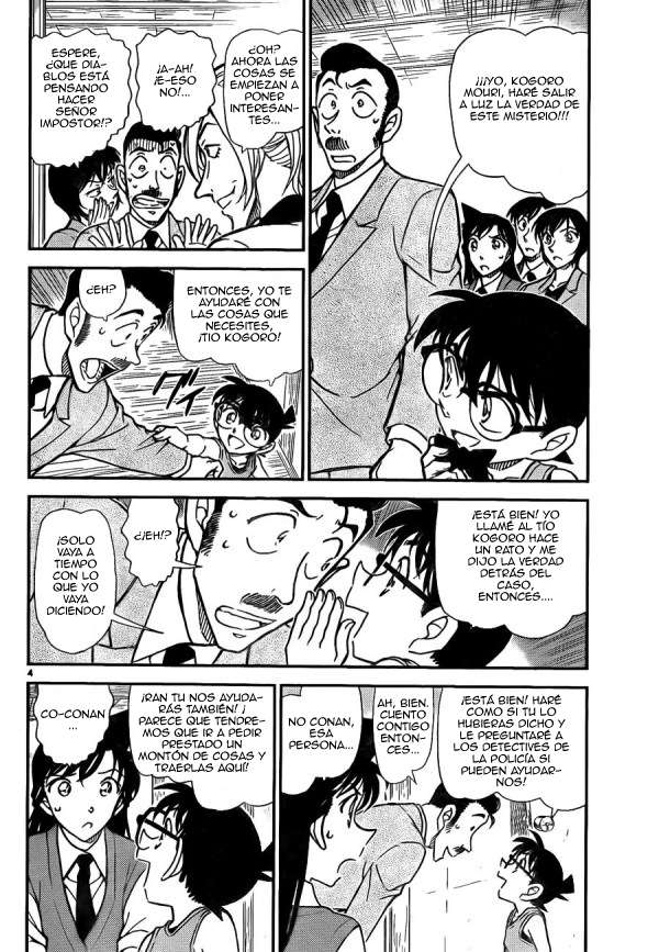 Detective Conan Capitulo 789: Kogoro el impostor. La gran deducción página 5
