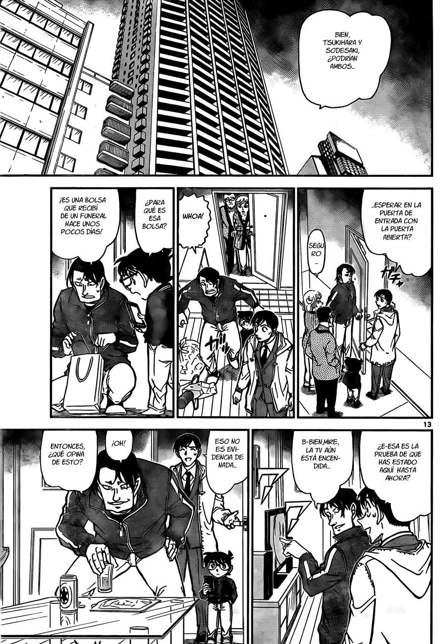 Detective Conan Capitulo 809: Huellas de haber estado en la habitación página 13