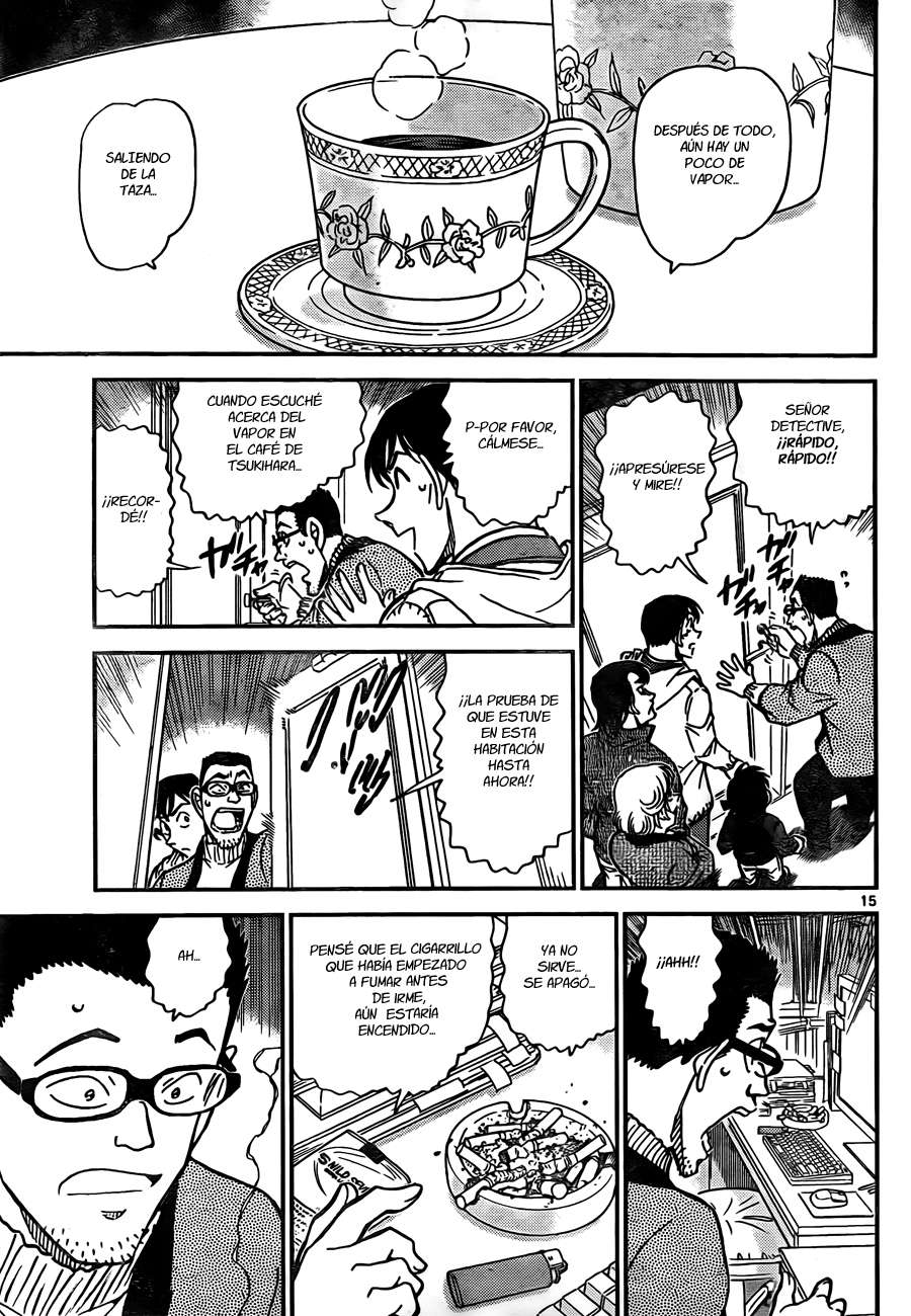 Detective Conan Capitulo 809: Huellas de haber estado en la habitación página 15