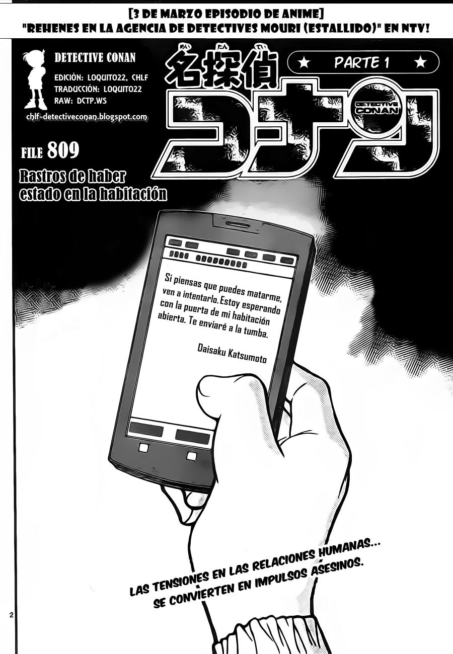 Detective Conan Capitulo 809: Huellas de haber estado en la habitación página 2