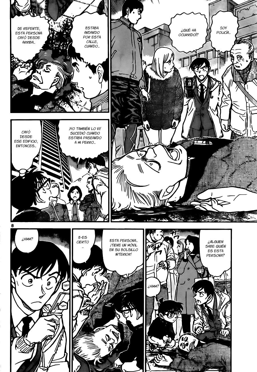 Detective Conan Capitulo 809: Huellas de haber estado en la habitación página 8