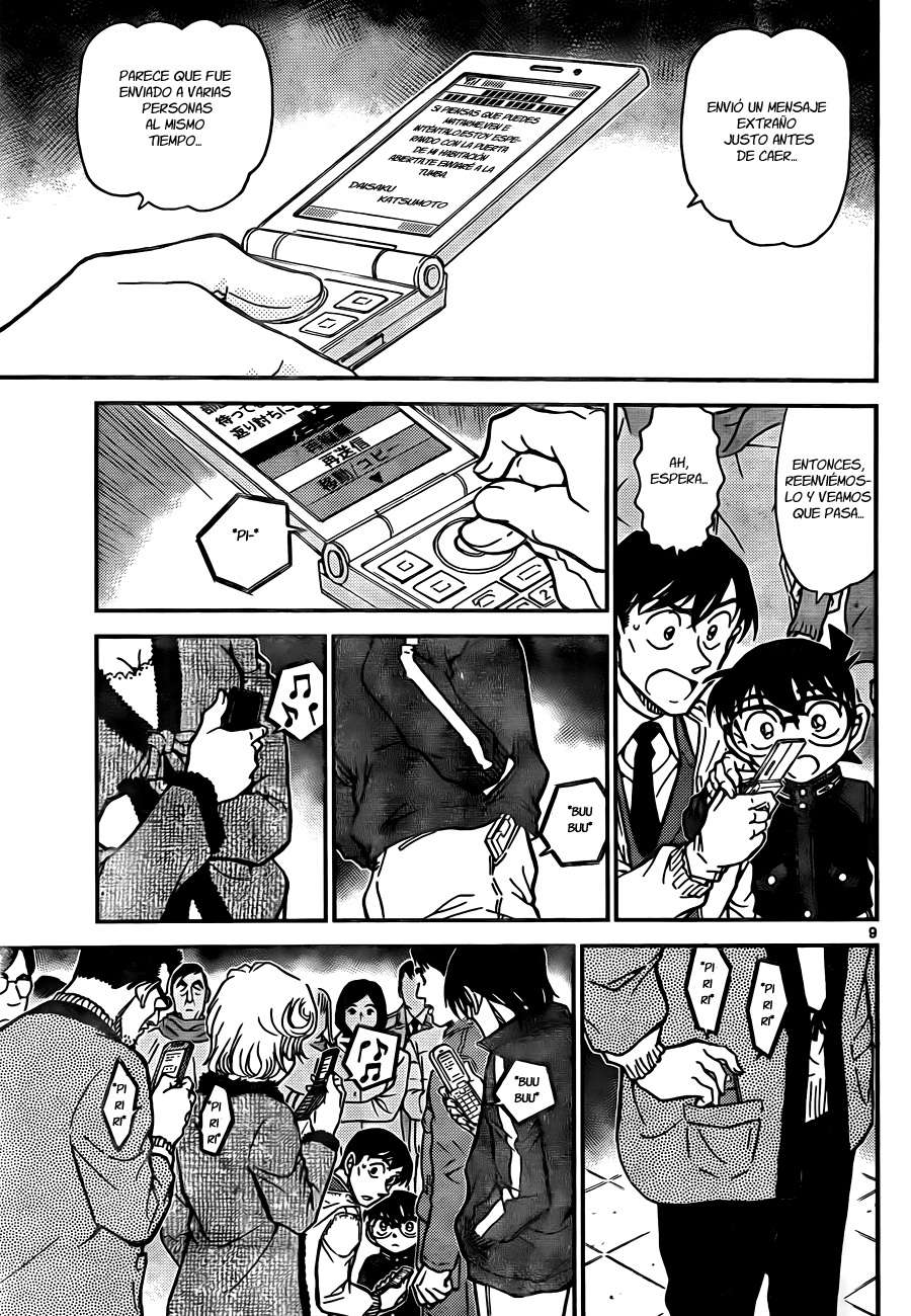 Detective Conan Capitulo 809: Huellas de haber estado en la habitación página 9