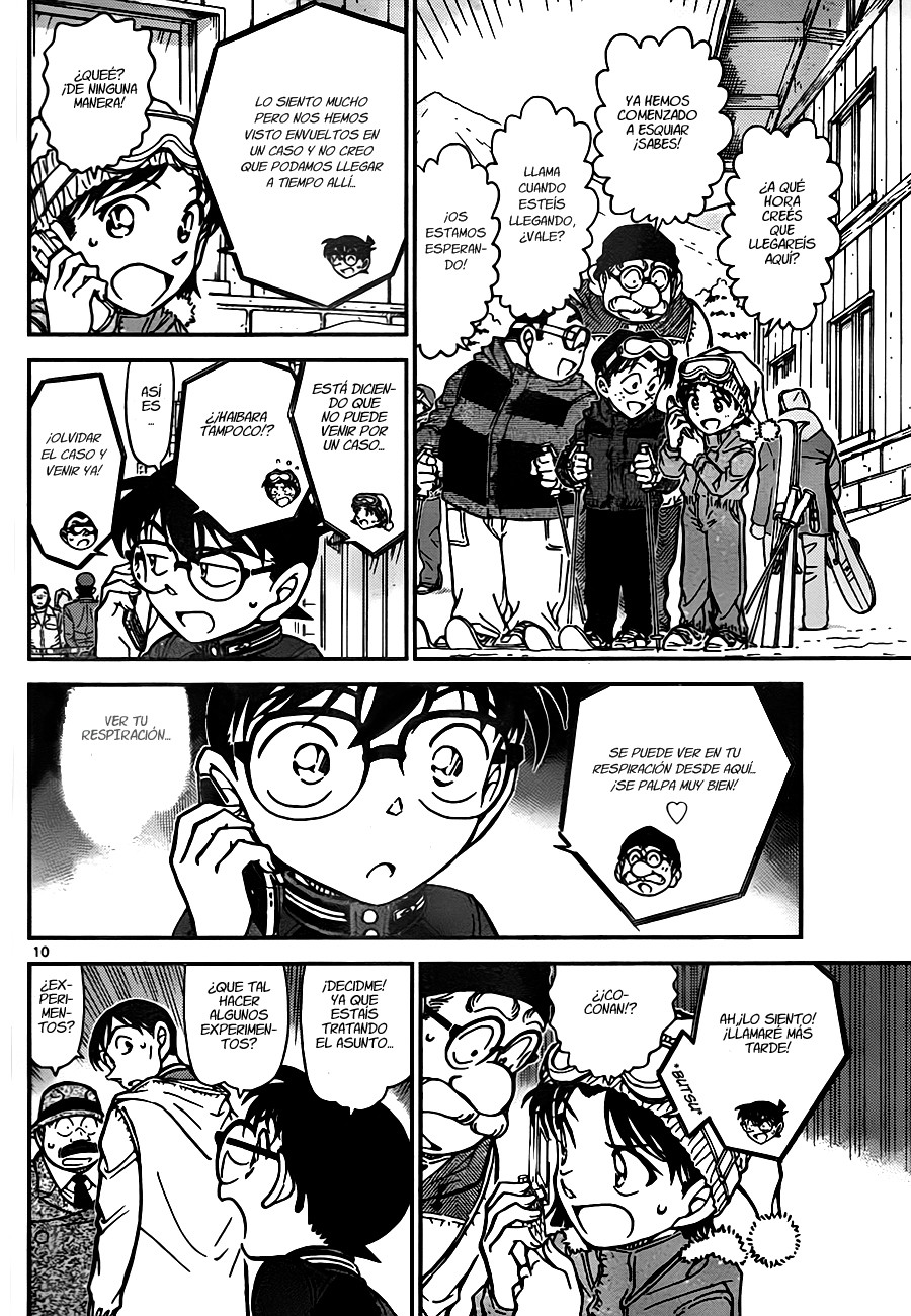 Detective Conan Capitulo 810: Espuma, vapor y humo página 10