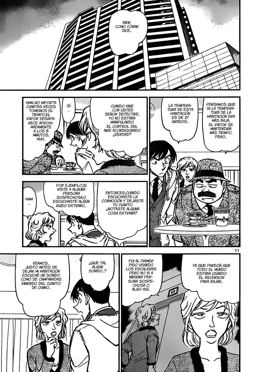 Detective Conan Capitulo 810: Espuma, vapor y humo página 11