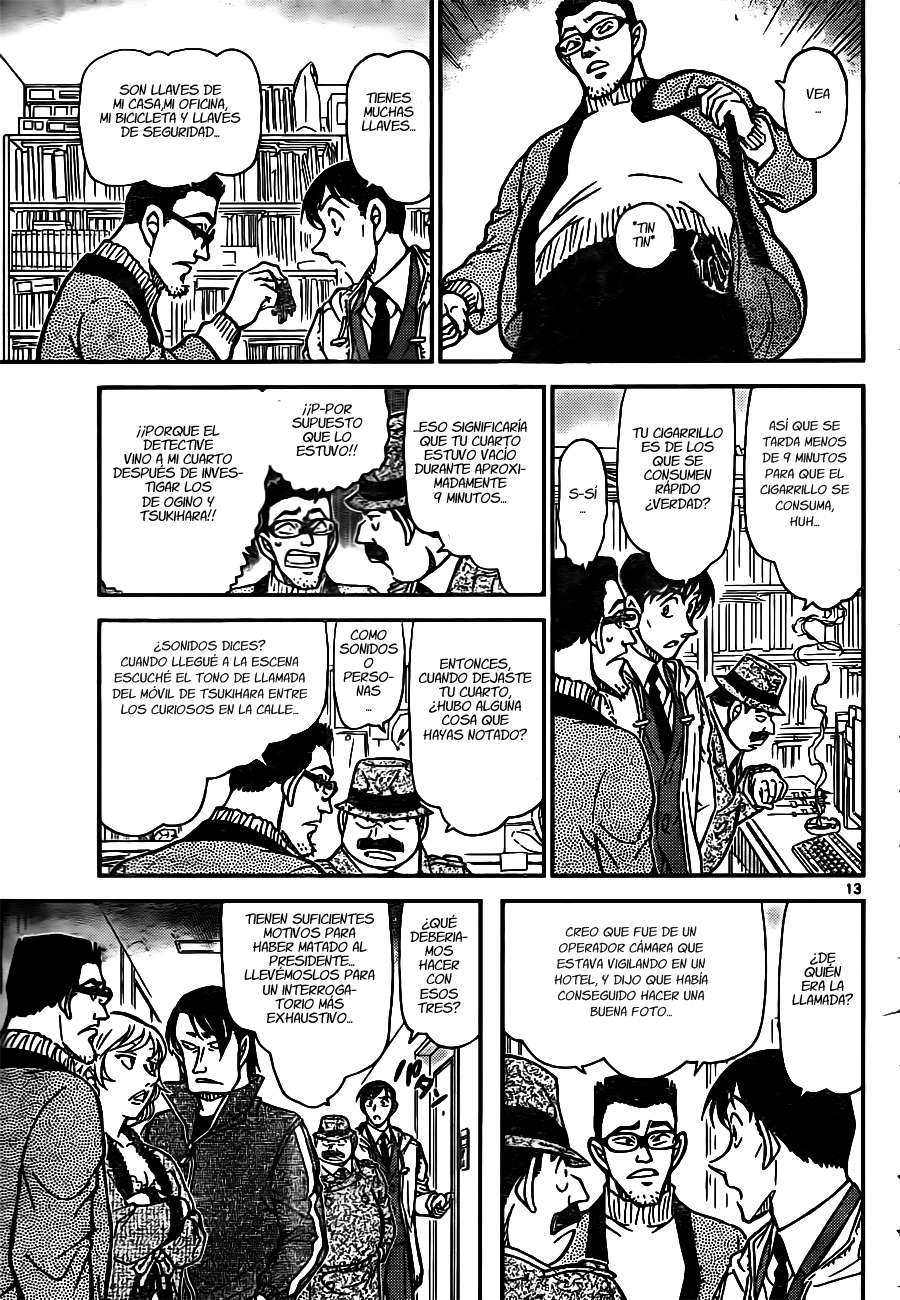 Detective Conan Capitulo 810: Espuma, vapor y humo página 13