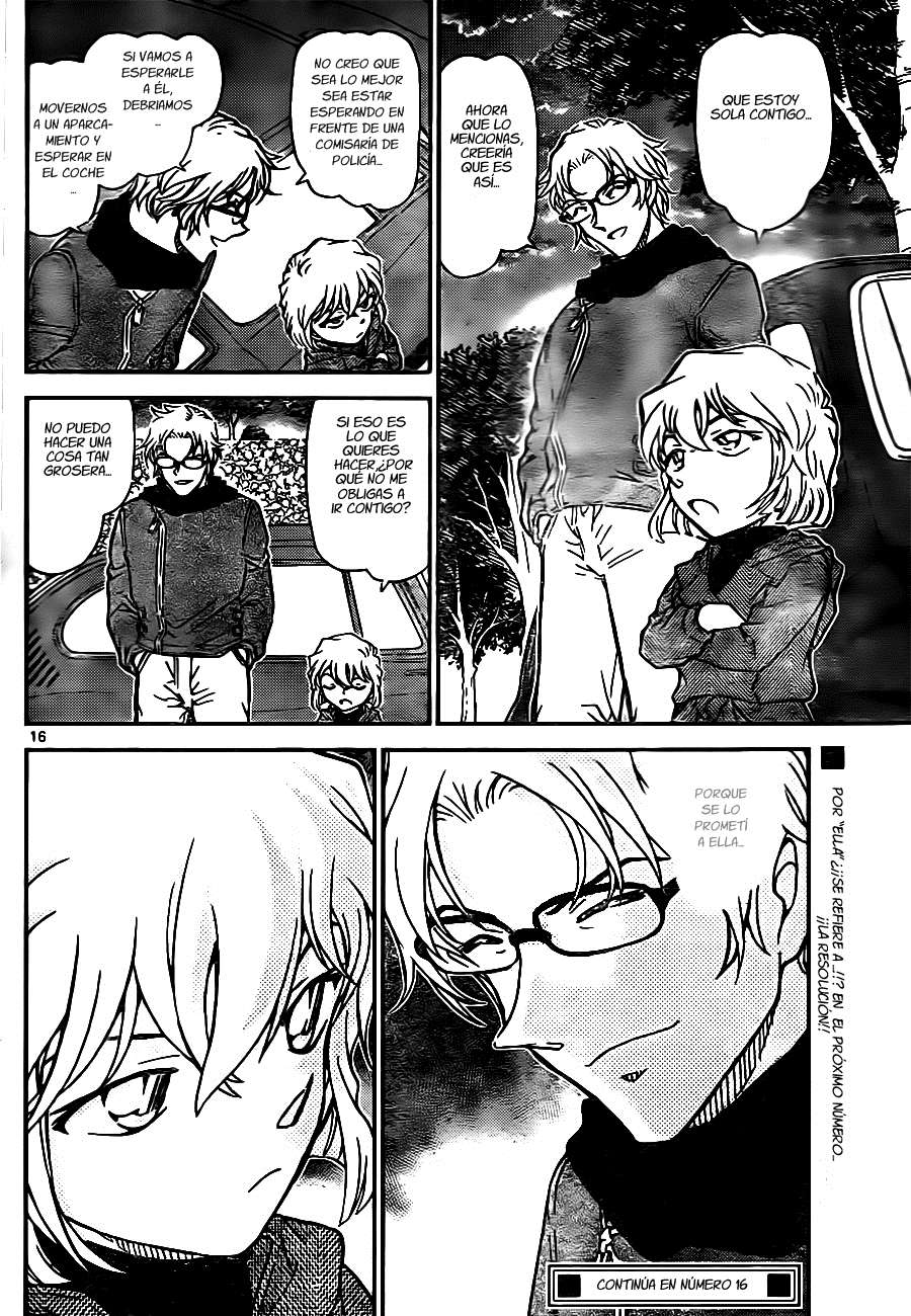 Detective Conan Capitulo 810: Espuma, vapor y humo página 16