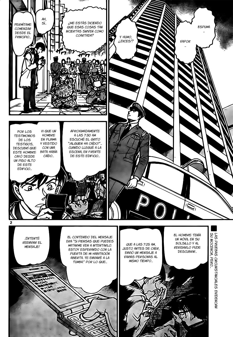 Detective Conan Capitulo 810: Espuma, vapor y humo página 2