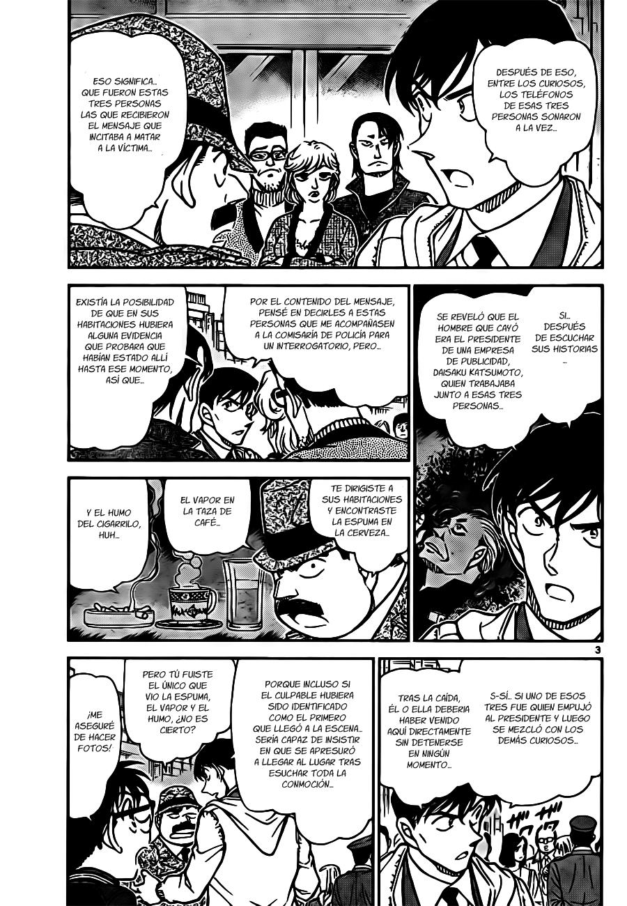 Detective Conan Capitulo 810: Espuma, vapor y humo página 3