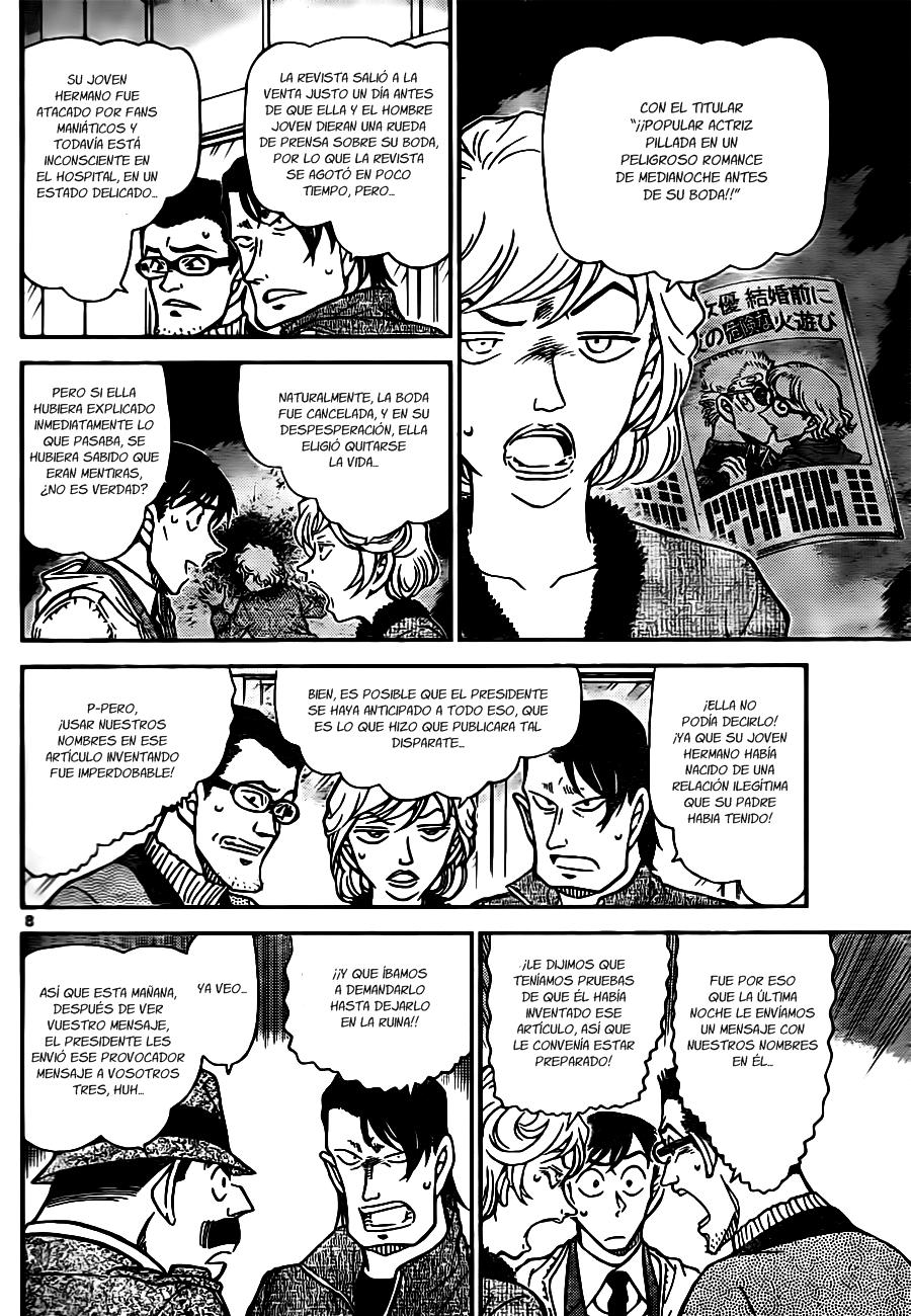Detective Conan Capitulo 810: Espuma, vapor y humo página 8