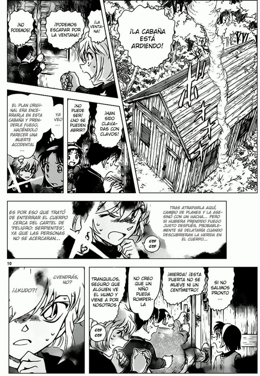 Detective Conan Capitulo 816: Señales de humo de una situación horrible página 10