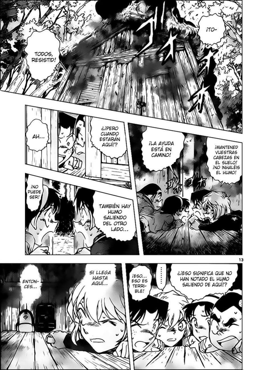 Detective Conan Capitulo 816: Señales de humo de una situación horrible página 13