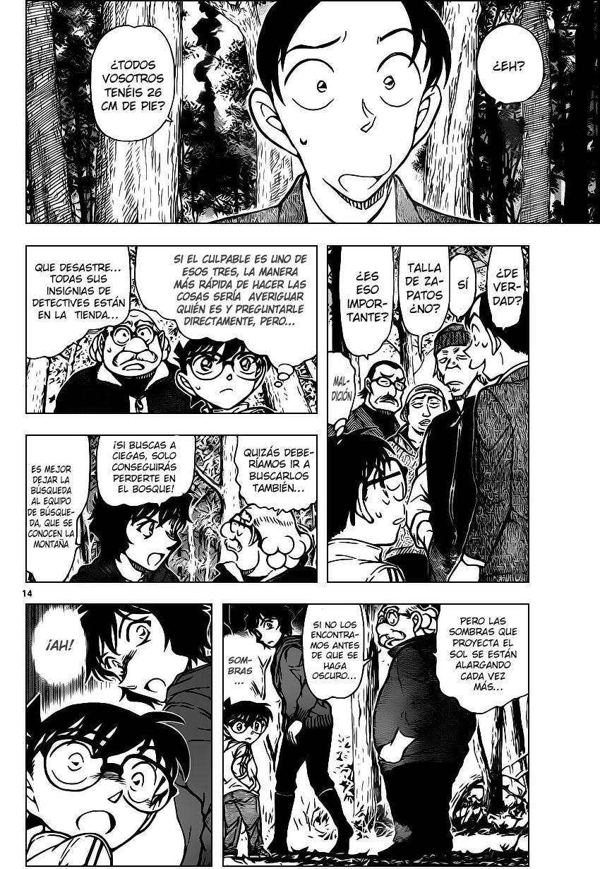 Detective Conan Capitulo 816: Señales de humo de una situación horrible página 14