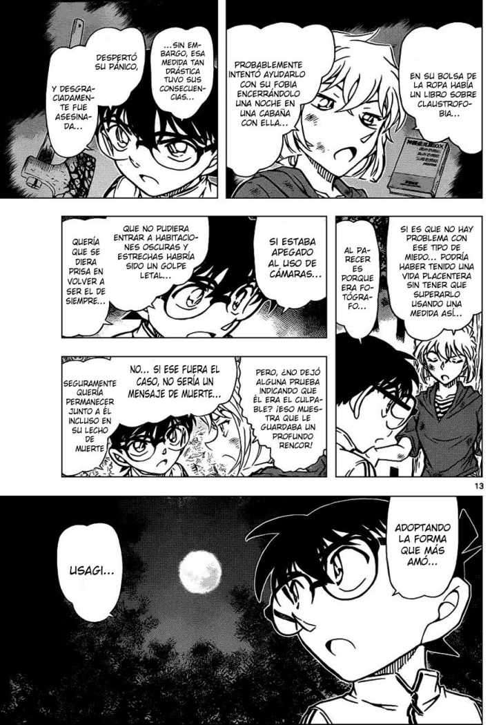 Detective Conan Capitulo 817: Figura solitaria a la luz del farol página 13