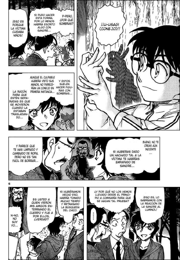 Detective Conan Capitulo 817: Figura solitaria a la luz del farol página 6