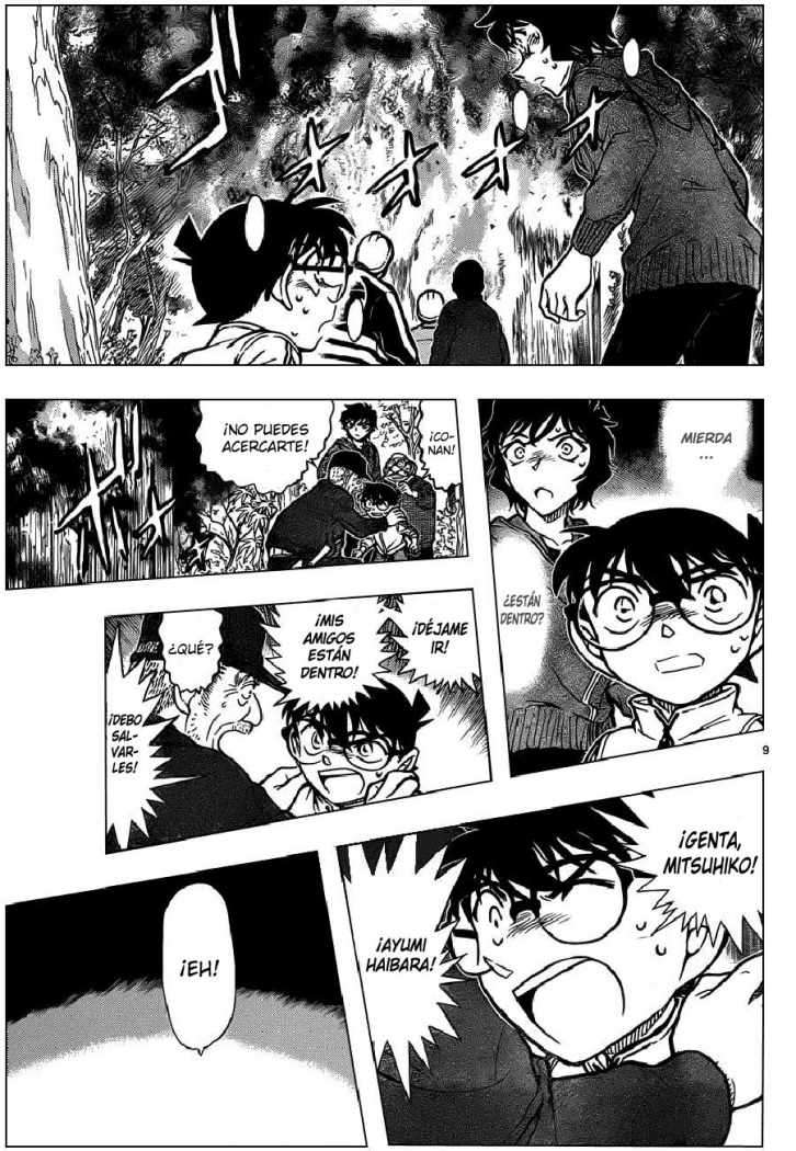 Detective Conan Capitulo 817: Figura solitaria a la luz del farol página 9