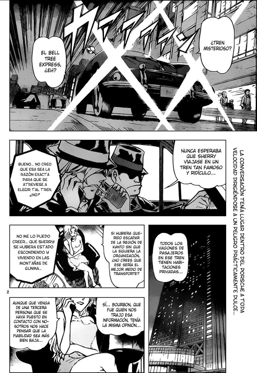 Detective Conan Capitulo 818: Tren del misterio. ¡Todos a Bordo! página 2