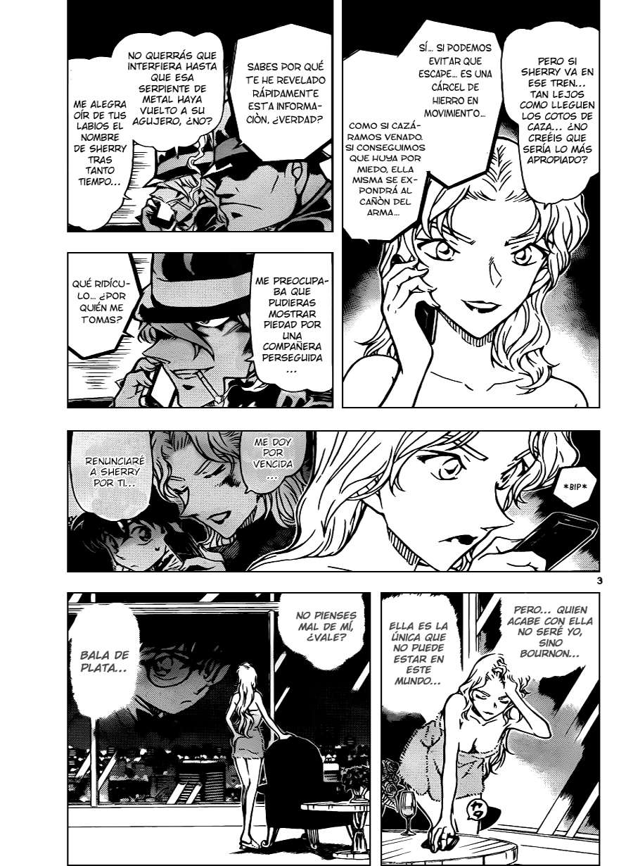 Detective Conan Capitulo 818: Tren del misterio. ¡Todos a Bordo! página 3