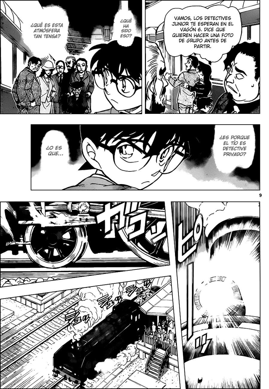 Detective Conan Capitulo 818: Tren del misterio. ¡Todos a Bordo! página 9