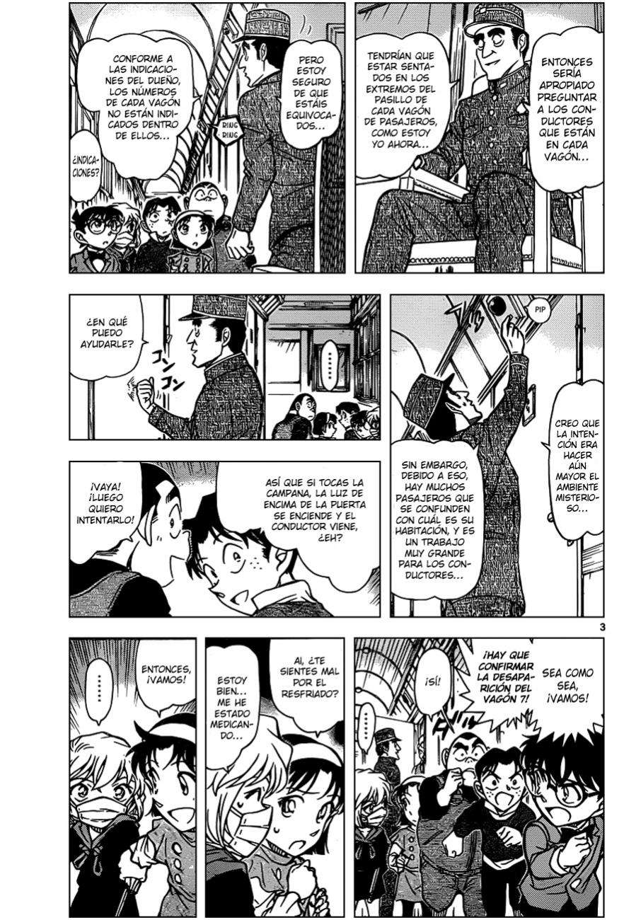 Detective Conan Capitulo 819: Tren del misterio. Túnel página 3