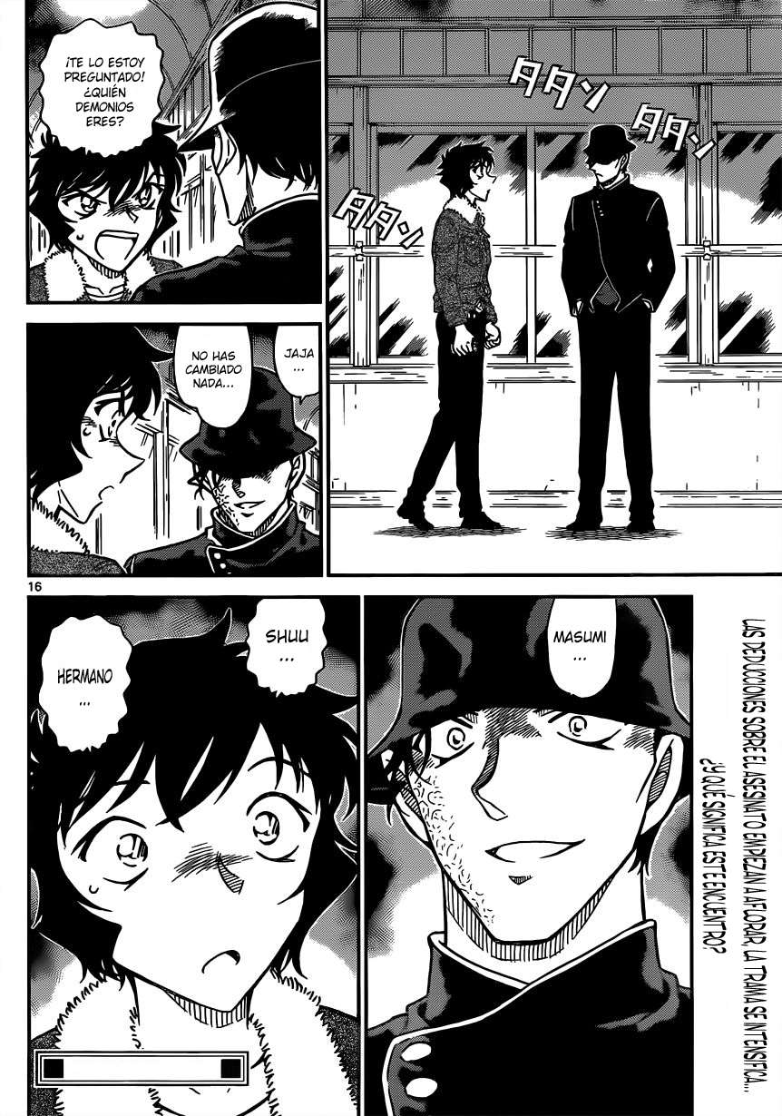 Detective Conan Capitulo 821: Tren del misterio-Unión página 16