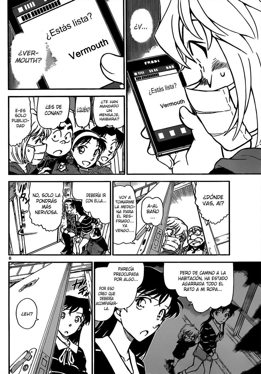 Detective Conan Capitulo 821: Tren del misterio-Unión página 6