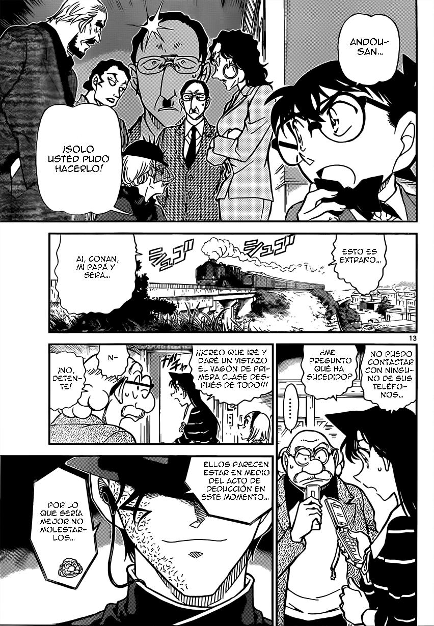 Detective Conan Capitulo 822: Tren del misterio. Interceptación página 13