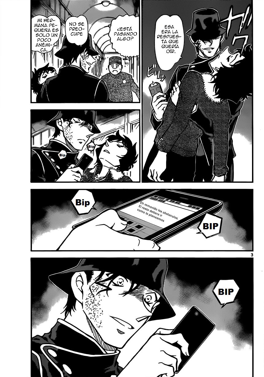 Detective Conan Capitulo 822: Tren del misterio. Interceptación página 3
