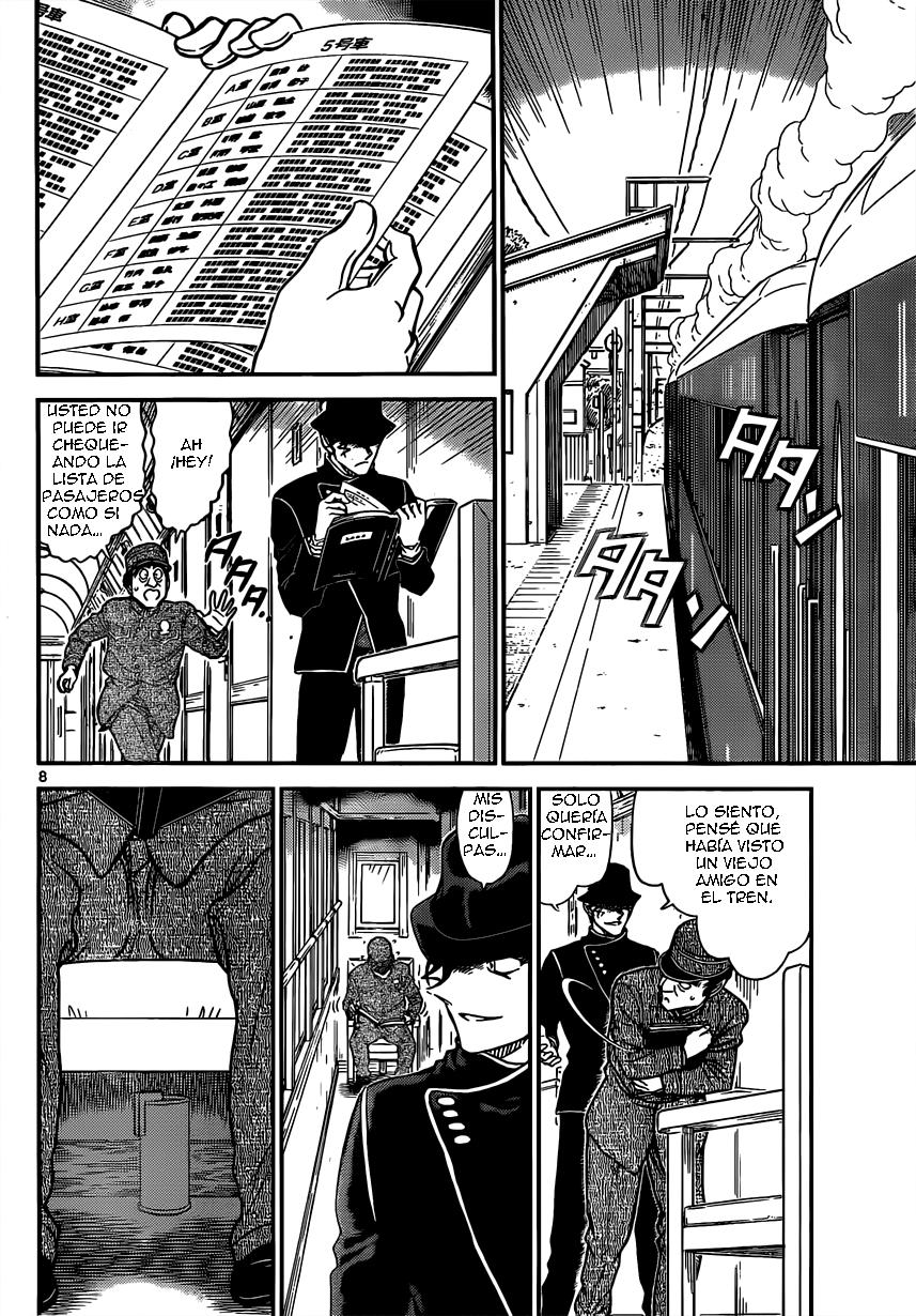 Detective Conan Capitulo 822: Tren del misterio. Interceptación página 8