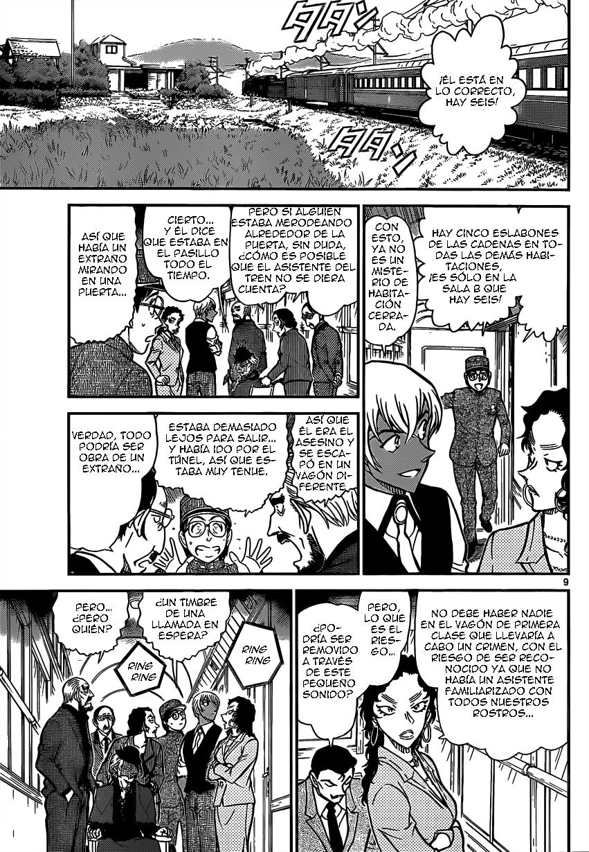 Detective Conan Capitulo 822: Tren del misterio. Interceptación página 9