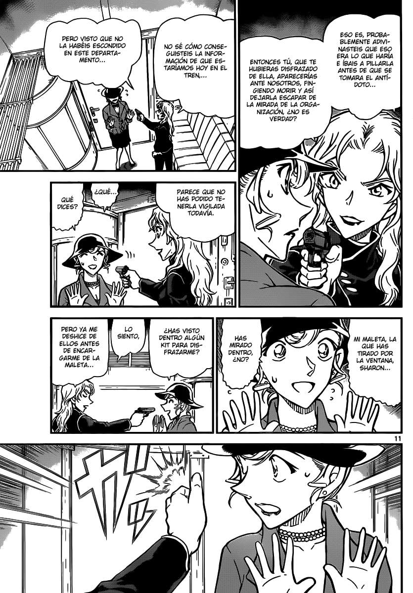 Detective Conan Capitulo 823: Tren del misterio. Liberación de humo página 11