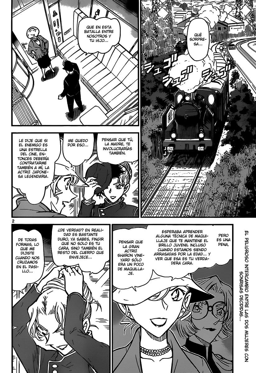 Detective Conan Capitulo 823: Tren del misterio. Liberación de humo página 2