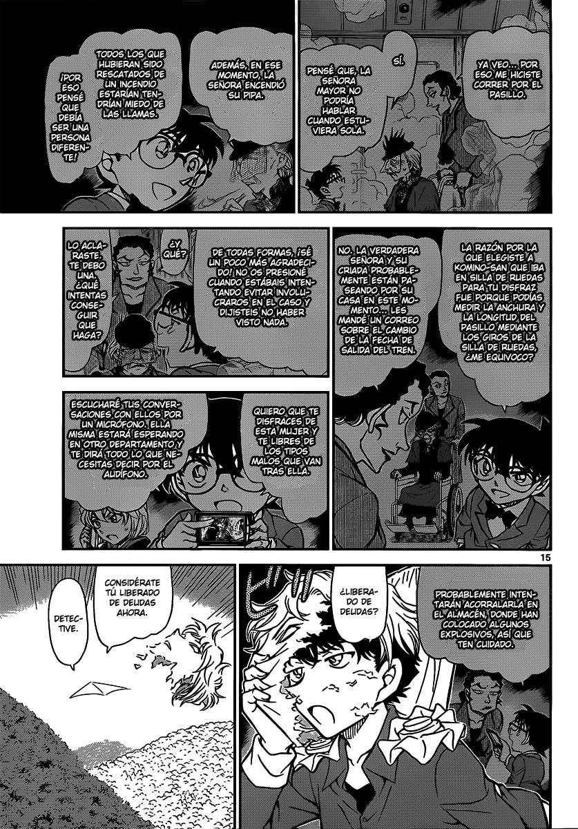 Detective Conan Capitulo 824: Tren del misterio. Destino final página 15