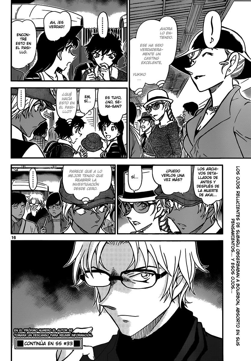 Detective Conan Capitulo 824: Tren del misterio. Destino final página 16