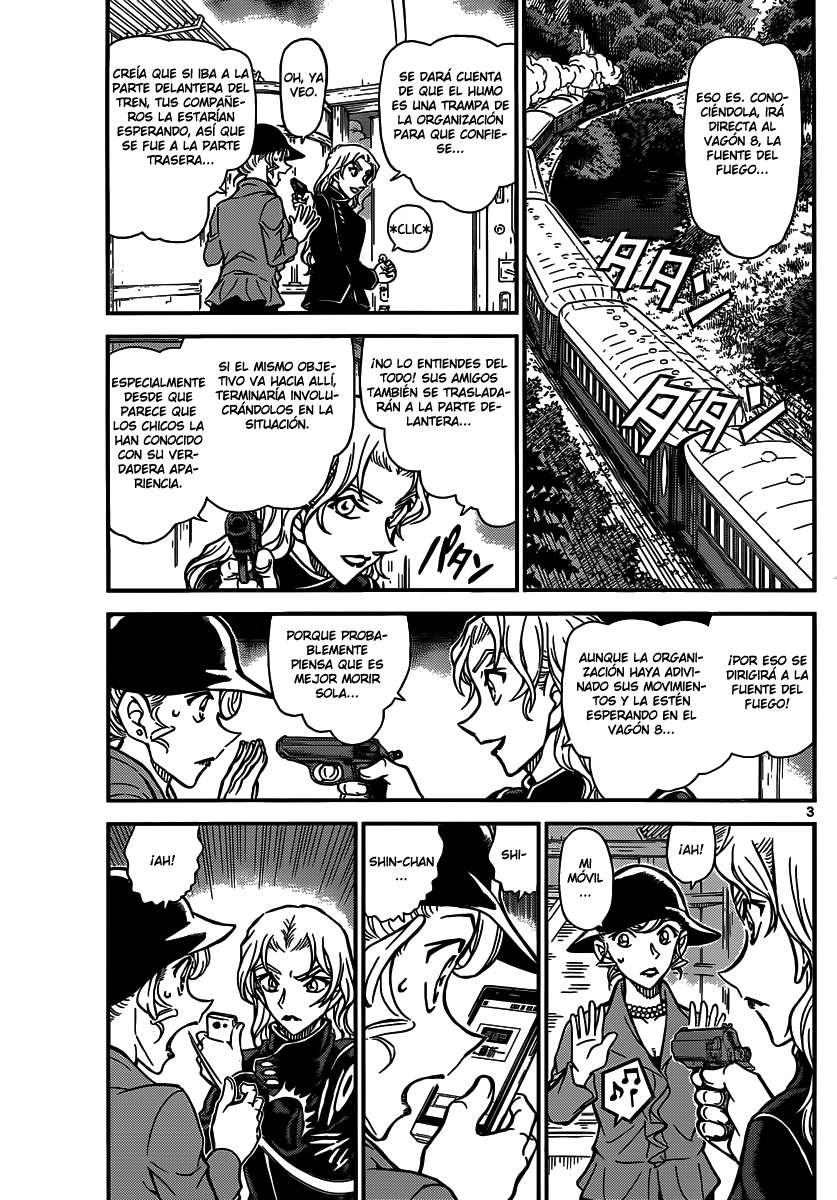 Detective Conan Capitulo 824: Tren del misterio. Destino final página 3